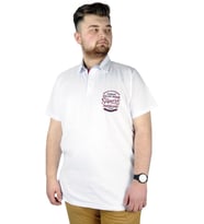 Mode XL Erkek T shirt Polo Legendary Team 22314 Beyaz
