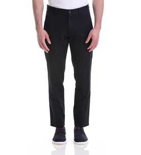 Hatemoğlu Lacivert Regular Fit Desenli Pamuklu Yandan Cepli Basic Kanvas Pantolon