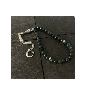 SERTİFİKALI Kan Taşı 6mm 33lük Doğal Taş Tesbih