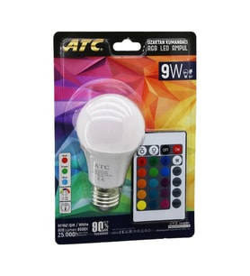 ATC 9w KUMANDALI BEYAZ+RGB LED AMPUL 1 Adet