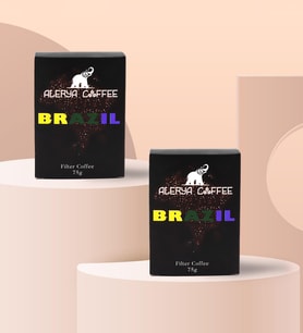2'li Alerya Coffee Brazil Filtre Kahve Hediye Seti