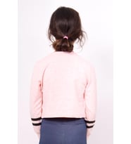 Toontoy Kız Çocuk Yıldızlı Dream Baskılı Sweatshirt (Pembe Melanj)
