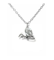 Kemal Atatürk İmza ve Silüet Figürlü Kolye – Gümüş Renk Unisex Metal Takı