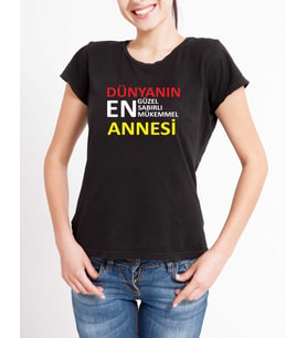 Anneler Günü Tişörtü (Siyah)