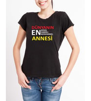 Anneler Günü Tişörtü (Siyah)