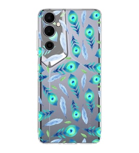 PrintiFy Tecno Pova Neo 2 ile Uyumlu Nazar Boncuğu 3 Baskılı Kamera Korumalı Şeffaf Silikon Kılıf