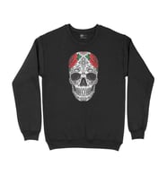 Kuru Kafa Gül Siyah Sweatshirt
