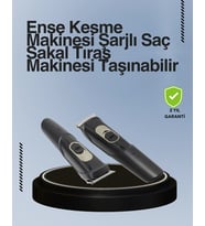 Kablosuz, Paslanmaz Çelik Bıçaklı Profesyonel Saç Ve Sakal Tıraş Makinesi – Sessiz, Güçlü Ve Ergonomik
