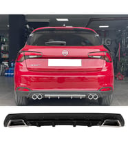Fiat Egea Hb Siyah Difüzör Çiftli Kare Egzoz Görünümlü D Tip Difizör