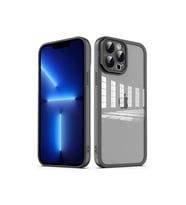 Apple iPhone 12 Pro Uyumlu Kılıf Kamera Korumalı Transparan Zore Post Kapak (Siyah)