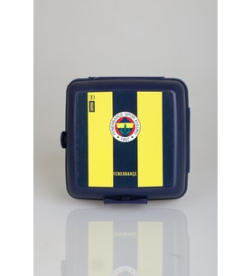 LİSANSLI FENERBAHÇE EFSANE ÇUBUKLU 2 KATLI BESLENME KUTUSU / LUNCH BOX "DEKOMUS CEP DEFTERİ HEDİYELİ"