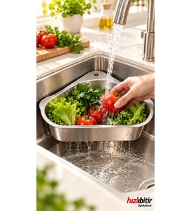 ByMyHand Paslanmaz Çelik Üçgen Lavabo Süzgeci Lavabo İçi Süzgeç No1