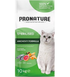 Pronature Hamsili ve Pirinçli Kısırlaştırılmış Yetişkin Kedi Maması 10 Kg