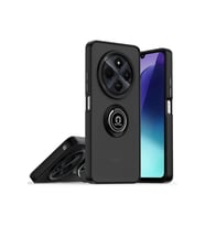 Newface Realme C75 4G Kılıf Montreal Yüzüklü Silikon Kapak - Siyah