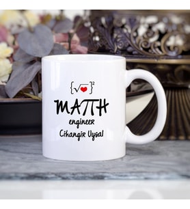 Matematik Mühendisi isme özel Meslek kupa bardak
