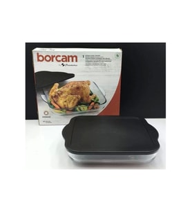 Paşabahçe 59024 Borcam Siyah Kapaklı Fırın Tepsisi 28x28cm