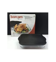 Paşabahçe 59024 Borcam Siyah Kapaklı Fırın Tepsisi 28x28cm
