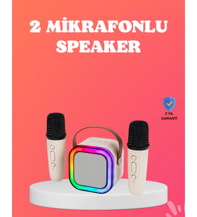 Bluetooth 5.0 Destekli Kablosuz Karaoke Hoparlör
