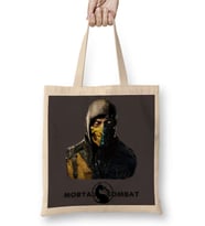 Mortal Kombat Scorpion and Sub Zero 2 Bez Çanta Uzun Saplı