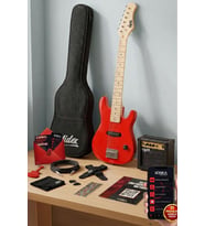 Midex CEG-30RD 4-6 Yaş Çocuklar İçin Amfili Full 1/4 30 İnç Elektro Gitar Seti RED