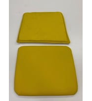 Knsz minder seti 1 li zng&mğr&uslu srı suni deri tel bar sandalyesi oturma ve sırt minderi set (Karışık)