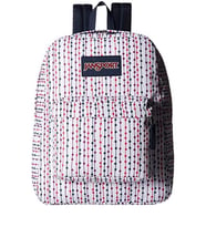 Jansport Superbreak Renkli Noktalı Sırt Çantası Beyaz