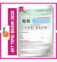 YKS-AYT 2020 ÖSYM Çıkmış Soru Tıpkı Basım Türkiye Geneli Dijital Çözümlü Deneme (Beyaz)