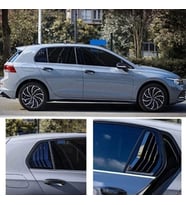 Volkswagen Golf 8 Kelebek Cam Kaplama Vizörü Parlak Siyah
