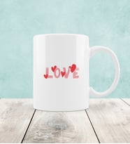 Sevgililer Günü Özel Love Kupa Bardak