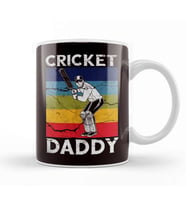 Cricket Daddy Father Cricketer Pitch Bowler Sports Kupa Bardak Porselen