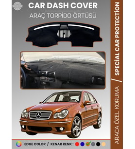 MERCEDES C CLASS W203 (2000-2007) Torpido Örtüsü Premium Kalite Torpido Koruma Özel Kesim UV Koruma