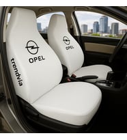 Opel Araçlar İçin Ön Arka Koltuk Penye Servis Kılıfı - Penye Kumaş Takım (Beyaz)