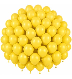 Sarı Renk Lateks Pastel Balon (30 cm) - 100 Adet