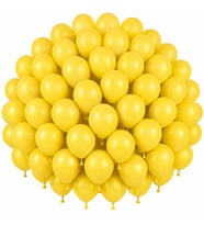 Sarı Renk Lateks Pastel Balon (30 cm) - 100 Adet