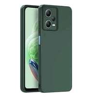 Xiaomi Redmi Note 12 Pro 5g Kılıf Nano İçi Kadife Silikon - Koyu Yeşil