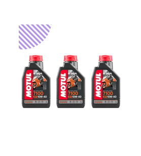 Motul 7100 10w40 Motorsiklet Motor Yağı 1 Litre x 3 Adet - 0781387029401