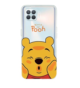 Oppo Reno 4 Lite Uyumlu Winnie The Pooh Desenli Şeffaf Telefon Kılıfı