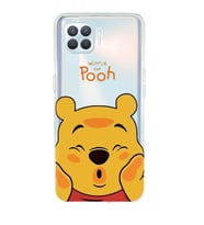 Oppo Reno 4 Lite Uyumlu Winnie The Pooh Desenli Şeffaf Telefon Kılıfı