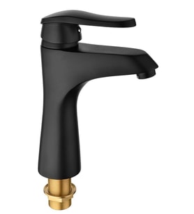 Vilas Efsun New Premium Uzun Siyah Lavabo Bataryası