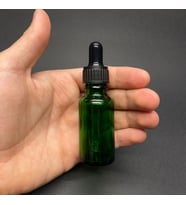 20Ml Yeşil Cam Damlalıklı Şişe , Siyah Plastik Kapak , 20 Cc Yeşil Cam Damlalıklı Şişe x 6 Adet