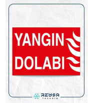 Yangın Dolabı 21x28 Arkası Yapışkanlı Levha