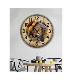 bilge Tasarım retro Duvar Saati 40 x 40 CM (Karışık)