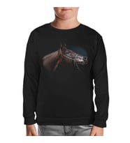 At 6 Siyah Çocuk Sweatshirt