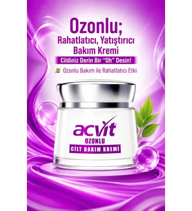 Acvit Ozonlu Cilt Bakım Kremi 50 ML Yatıştırıcı ve Rahatlatıcı Etki