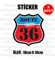 36 kars memleket rota gidiş etiket sticker çıkartma - 2 adet - motosiklet araba otomobil kamyon kamyonet cam uyumlu