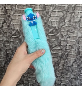 1 ADET 26 cm TÜYLÜ UZUN BOY JEL KALEM TÜKENMEZ JEL KALEM (Mavi)