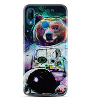Huawei P20 Lite Mate 10 20 Lite Pro P40 Lite KılıfDesemli Silikon Astronot Panda 1755
