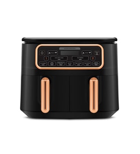 Karaca Air Pro Cook Duo Ev Yemeği XXXL Airfryer Black Copper 8L