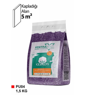 Ventrawall-Yalıtımlı sürülen duvar kağıdı-%100 Pamuk- Mor PU04-1,5 kg -5m²