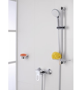 Vitalio Go 100 QuickFix El Duşu 1 Akışlı Düşmeye Dayanıklı Kireç Önleyici Sistem Duş Başlığı Krom 26189000